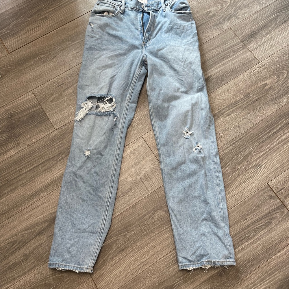 Abercrombie & Fitch 90’s curve love high rise straight jeans